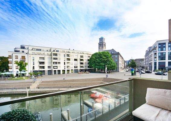 Ausblick auf die Ruhr im Sommer