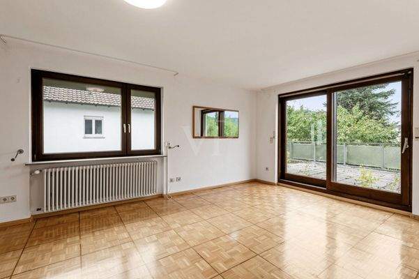 Elternschalfzimmer mit Zugang auf die Dachterrasse