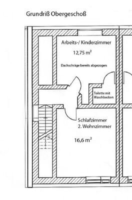 Grundriß Obergeschoß