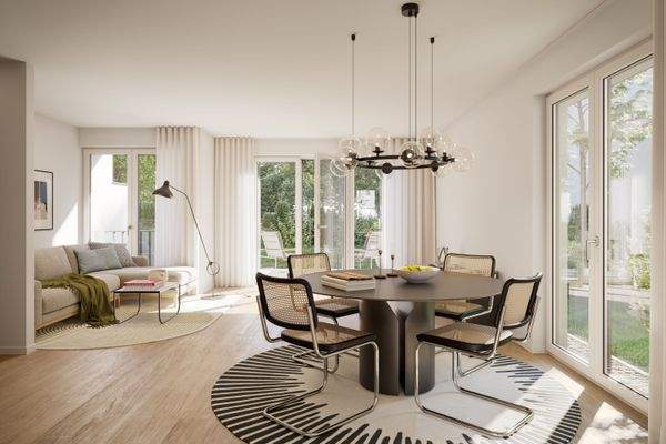 Sonniger Wohnbereich (Visualisierung)