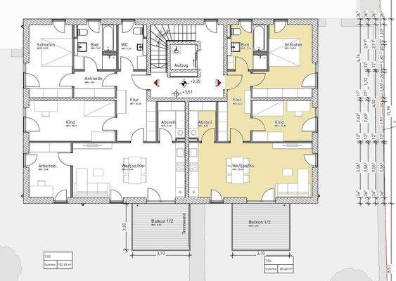 OG W 7.04  3 ZI 80,40 qm