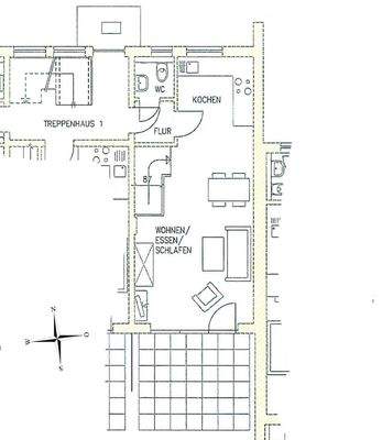 Erdgeschoss (Grundriss nicht maßstabsgerecht)