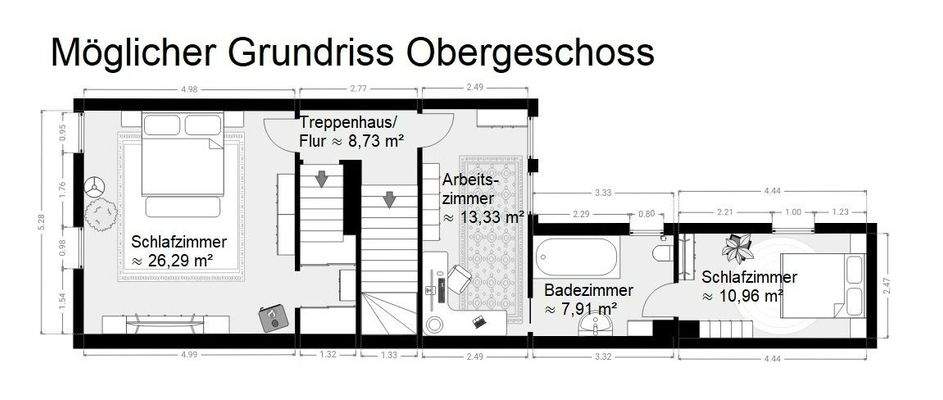 möglicher Grundriss Obergeschoss