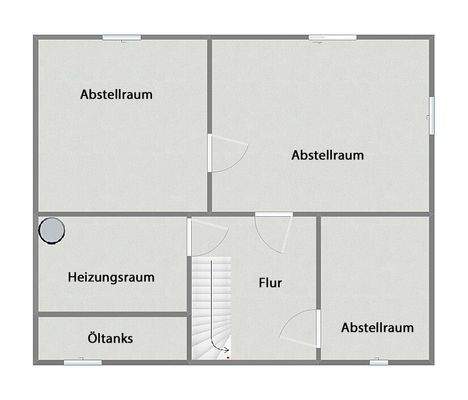 Grundriss Kellergeschoss (nicht maßstabsgetreu)