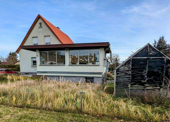 Rückansicht vom Garten