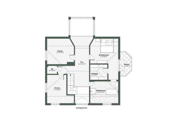 Obergeschoss Grundriss