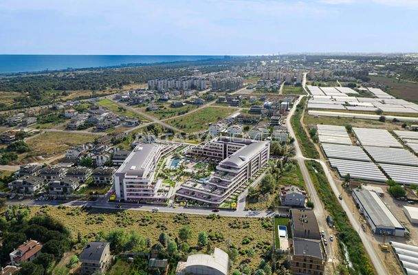 Apartments in a Complex near the Beach in Antalya Kundu