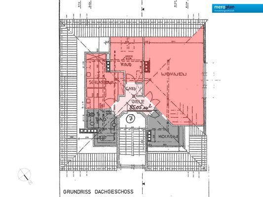 Grundriss Dachgeschoss