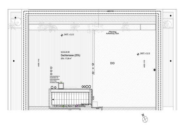 Dachterrasse mit Dachgarten