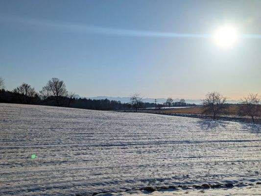 Blick bis in die Berge