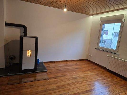 Wohnzimmer mit Pelletoven