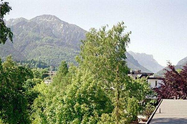 Blick von der Wohnanlage