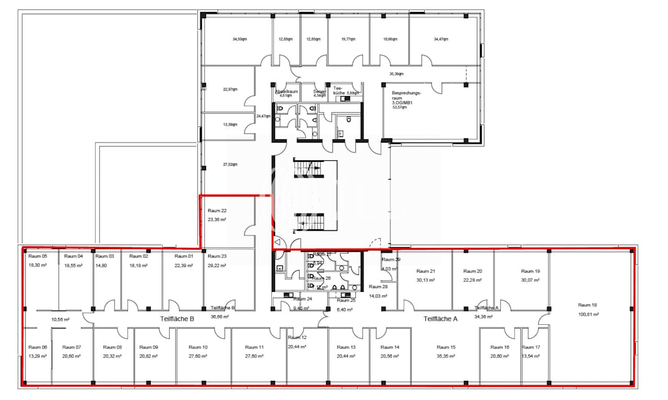 3. OG - MB A, B -  861,69 m²