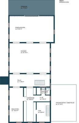 Genehmige Planung Bauernhaus (EG)