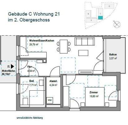Grundriss Wohnung 21