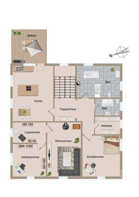 Grundriss Obergeschoss