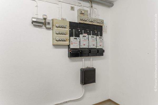 Zähler und Sicherungen.