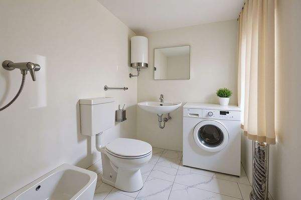 Badezimmer Hinterhaus - virtuell gestaged - Lütt Immobilien - Sasel