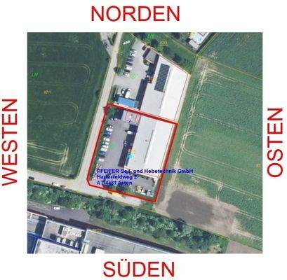 Lageplan - Himmelsrichtungen