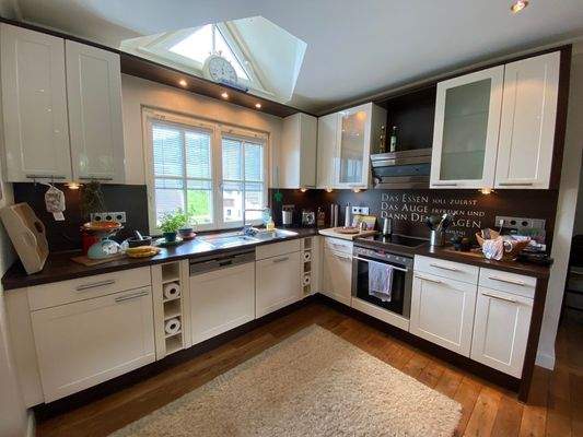 Ansicht der Küche im Dachgeschoss