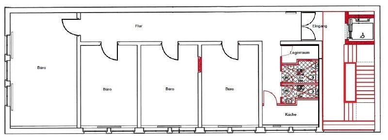 Grundriss Büro 1OG