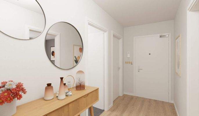 Heller und freundlicher Eingangsbereich