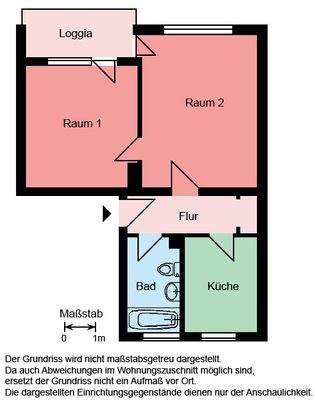 Grundriss Im Lahrfeld 2-Zimmer
