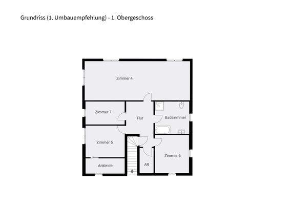 Grundriss - Umbauempfehlung - EFH OG