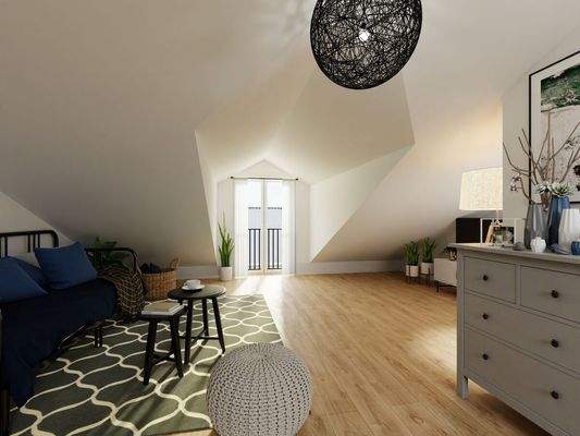 Das lichtdurchflutete Dachstudio