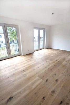 Wohnzimmer über Eck