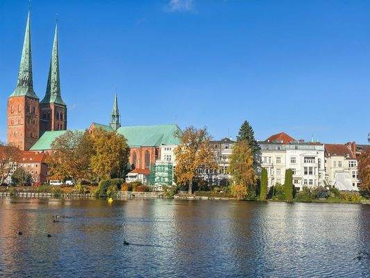 Blick zum Lübecker Dom
