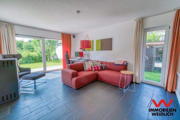 Wohnbereich mit Kaminofen