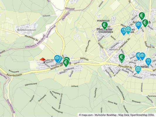 Geolyzer Kartenausschnitt