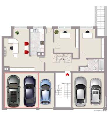 Gartengeschoss mit Büro1