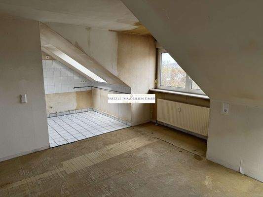 Wohnzimmer Blick zum zur Küche