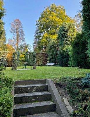 Gartenblick aus der Wohnung