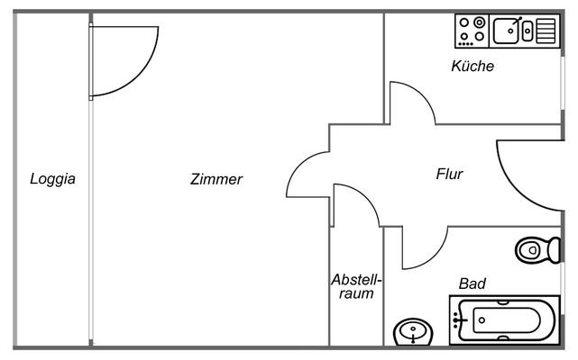 schematischer Grundriss