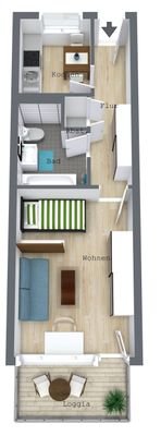 Grundriss 3 D