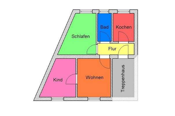 3-Raum-Wohnung, HessestraÃŸe 13, Eisleben - II. OG