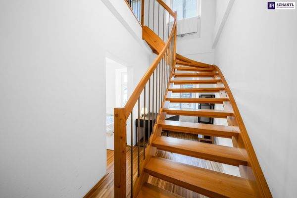 Stiege, Zungang zu 2. Ebene