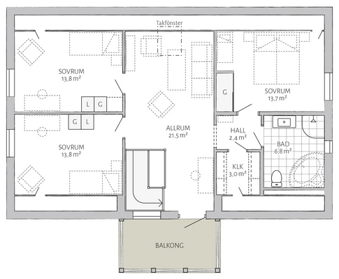 Grundriss OG - Beispiel