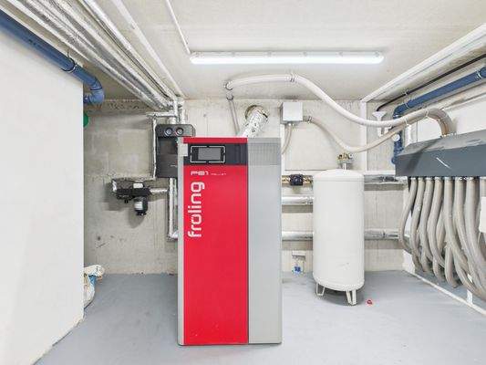 Holzpellets-Zentralheizung