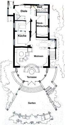 Grundriss Haus 1 Erdgeschoss