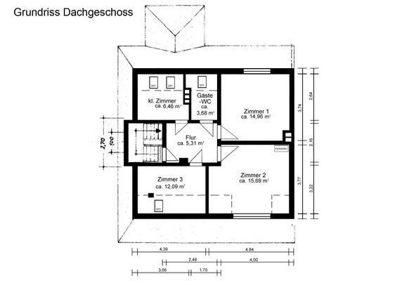 Grundriss Dachgeschoss