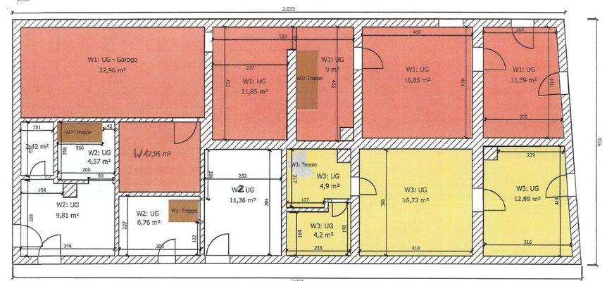 Grundriss Untergeschoss