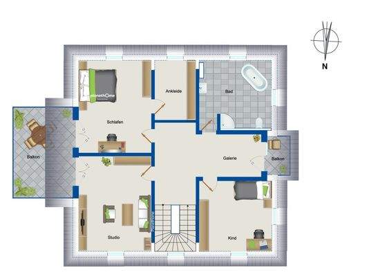 Grundriss Obergeschoss