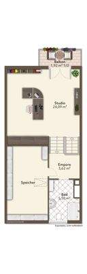 Grundriss Dachgeschoss