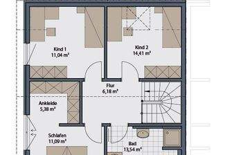 Grundriss Obergeschoss