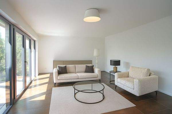 Wohnzimmer mit KI bearbeitet