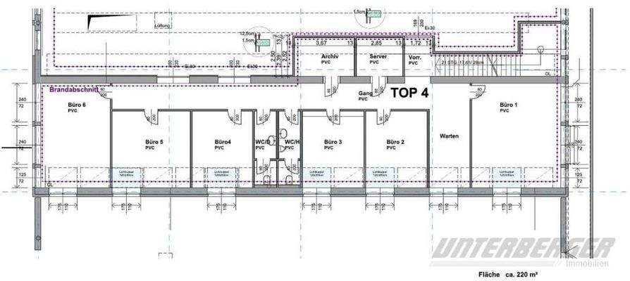 Grundriss Top 4 Büro 5